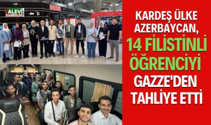 Kardeş ülke Azerbaycan, 14 Filistinli öğrenciyi Gazze'den tahliye etti