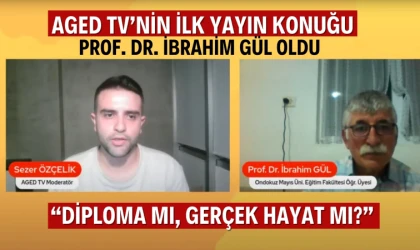 Prof. Dr. İbrahim Gül, AGED TV'de program konuğu oldu