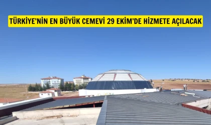 Türkiye’nin en büyük cemevi 29 Ekim’de açılacak