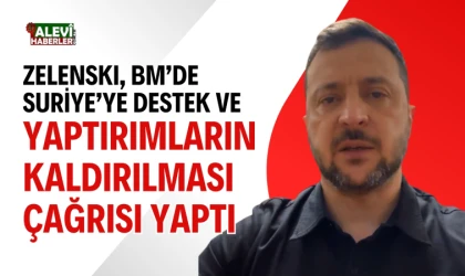 Zelenski, Suriye’ye destek ve yaptırımların kaldırılması çağrısı yaptı
