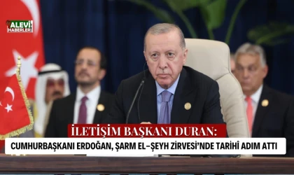 Burhanettin Duran: Cumhurbaşkanı Erdoğan, Şarm El-Şeyh Zirvesi’nde tarihî adım attı