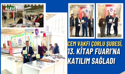 Cem Vakfı Çorlu Şubesi, 13. Kitap Fuarı’na katılım sağladı, Alevi-Bektaşi kültürü tanıtıldı