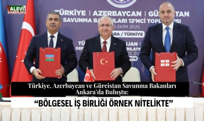 Türkiye-Azerbaycan-Gürcistan Savunma Bakanları ortak basın toplantısı düzenlendi