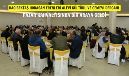 Hacıbektaş Horasan Erenleri’nin pazar kahvaltısına yoğun katılım
