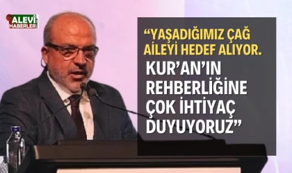 ”Kur’an-ı Kerim’in rehberliğine muhtacız”