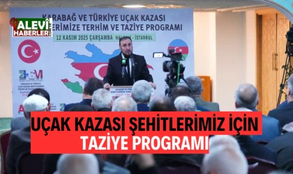 Zeynebiye Camii'nde uçak kazası şehitlerimiz için taziye programı