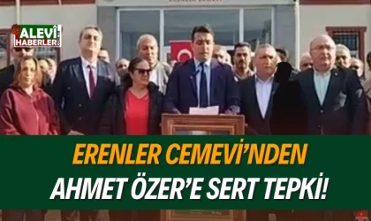 Erenler Cemevi’nden Ahmet Özer’e sert tepki!