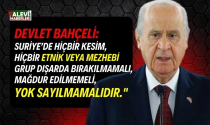  Devlet Bahçeli: Şam'ın güvenliği Ankara'nın güvenliğidir