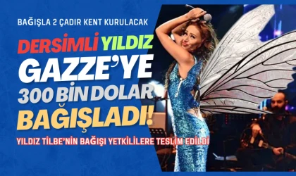 Yıldız Tilbe Gazze’de iki çadır kent için 13 milyon TL bağışladı