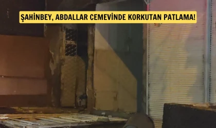 Şahinbey Abdallar Cemevinde korkutan patlama