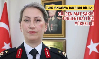 Türk jandarmasında bir ilk: Gülden Mat Şakir tuğgeneralliğe yükseldi!