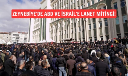 Zeynebiye’de ABD ve İsrail’e lanet, İran’a destek mitingi yapıldı