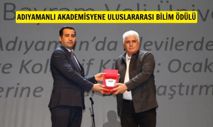 Adıyamanlı Akademisyene Uluslararası Alevilik ve Bektaşilik Ödülü