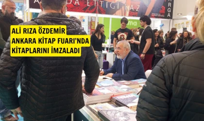 Ali Rıza Özdemir, Ankara Kitap Fuarı’nda okurlarıyla buluştu