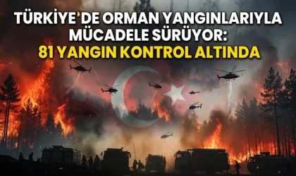 Orman yangınlarında 81 yangın kontrol altında