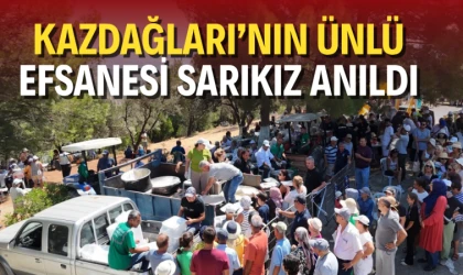 36. Geleneksel Güre Sarıkız hayrı binlerce kişinin katılımıyla gerçekleştirildi