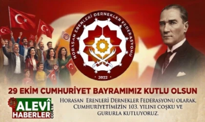 Cumhuriyetimizin 103. Yılı Coşkusu: Horasan Erenleri Dernekler Federasyonu'ndan Anlamlı Kutlama